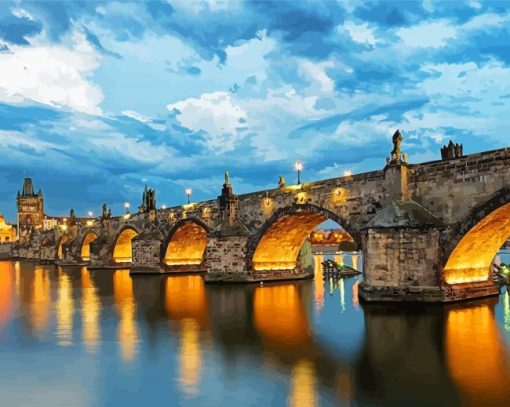 Charles Bridge paint by number