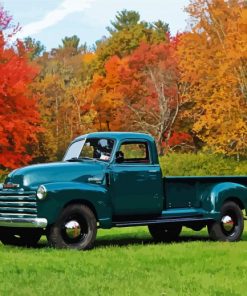 Chevy 1950 Pick Up paint by number