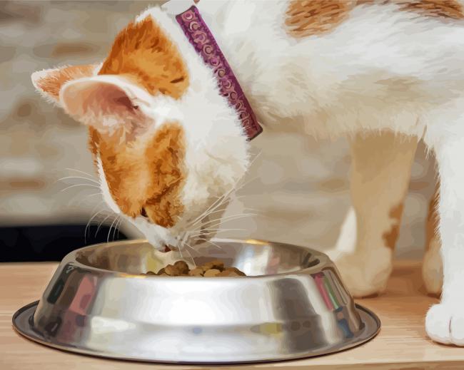 Cute Cat Feeding paint by number