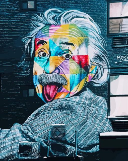 Einstein Graffiti Art paint by number