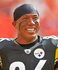 Hines Ward Sport paint by number