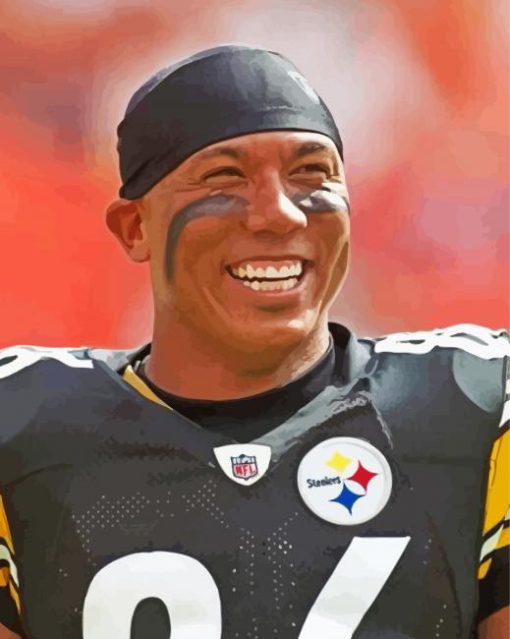 Hines Ward Sport paint by number