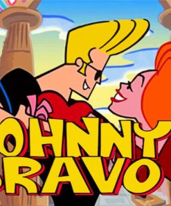 Johnny Bravo And His Lover paint by number