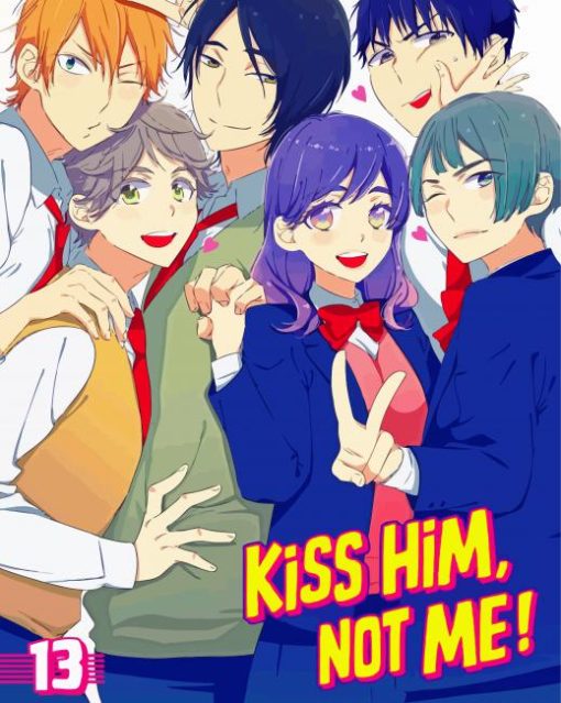 Kiss Him Not Me Poster paint by number