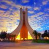 Monument Of The Martyr Algeria At Sunset paint by number