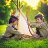 Native American Children Preparing For Hunting paint by number