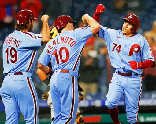 Philadelphia Phillies Players paint by number