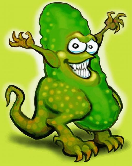 Pickle Monster paint by number