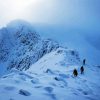 Road To A Snowy Mountain In Winter paint by number