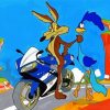 Roadrunner And Coyote paint by number