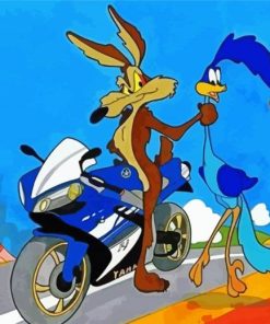 Roadrunner And Coyote paint by number