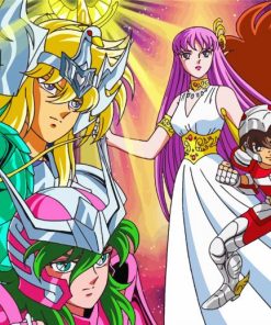 Saint Seiya Characters paint by number