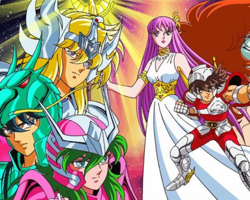 Saint Seiya Characters paint by number