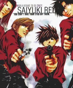 Saiyuki Anime Poster paint by number