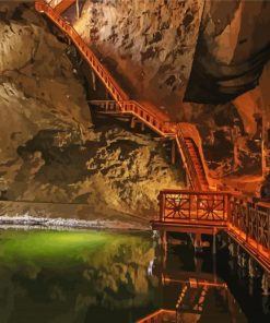 Salt Mine Poland paint by number