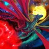 Space Dragon Illustration paint by number