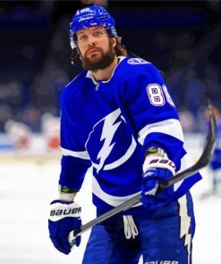 Tampa Bay Lightning Ice Hockey Player Paint by number