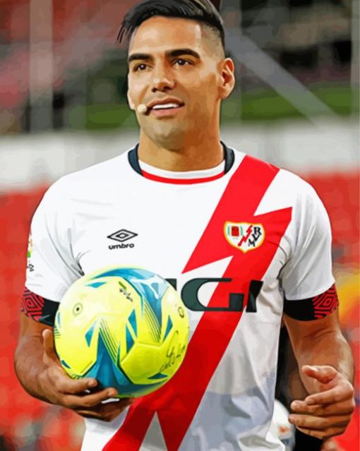 The Colombian Football Player Radamel Falcao paint by number