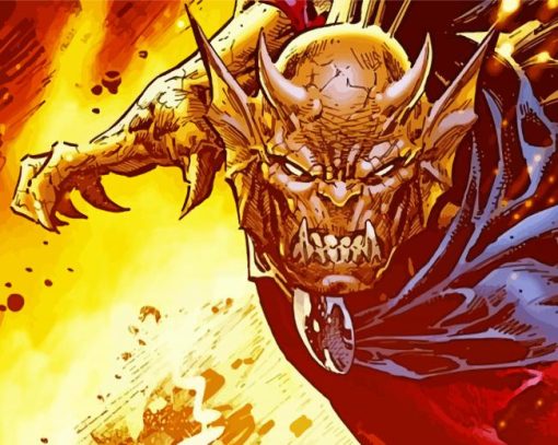 The Demon Etrigan Comic Book Character paint by number