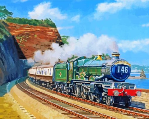 The Gwr Train paint by number