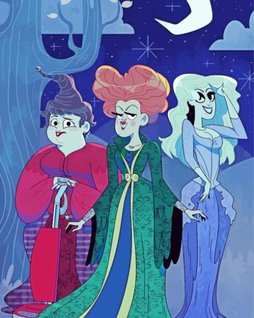 The Sanderson Sisters Art paint by number