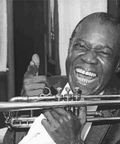 The Trumpeter Louis Armstrong paint by number