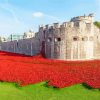 Tower Of London Flowering Garden paint by number