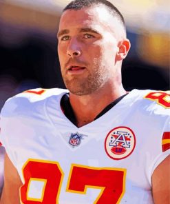 Travis kelce American Footballer paint by number