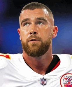 Travis kelce American Footballer paint by number