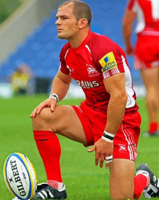 Wales National Rugby Union Team Player paint by number