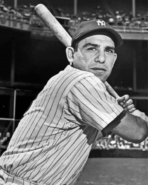 Yogi Berra Player paint by number