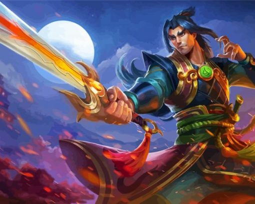 Zhin Paladin paint by number