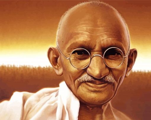 Aesthetic Gandhi Art paint by number