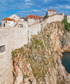 Aesthetic Walls Of Dubrovnik paint by number