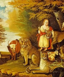 Aesthetic Peaceable kingdom Art paint by number