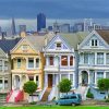 Aesthetic The Painted Ladies San Francisco paint by number