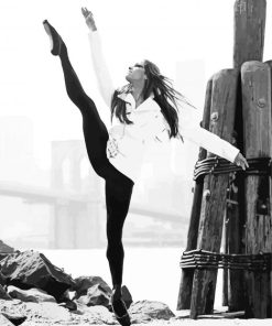 Black And White Misty Copeland paint by number