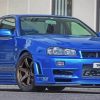 Blue Skyline Car paint by number