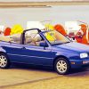 Blue Vw Cabriolet paint by number