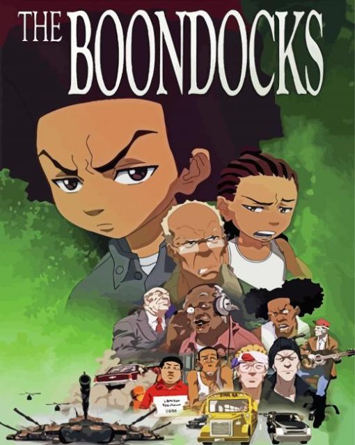 Boondocks Anime Characters paint by number