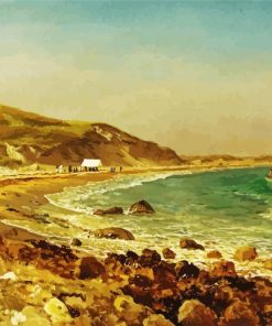 Coastal Scene Albert Bierstadt paint by number