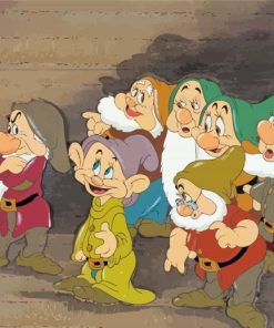 Cute Disney Dwarfs paint by number