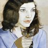 Girl With A Kitten By Lucian Freud paint by number