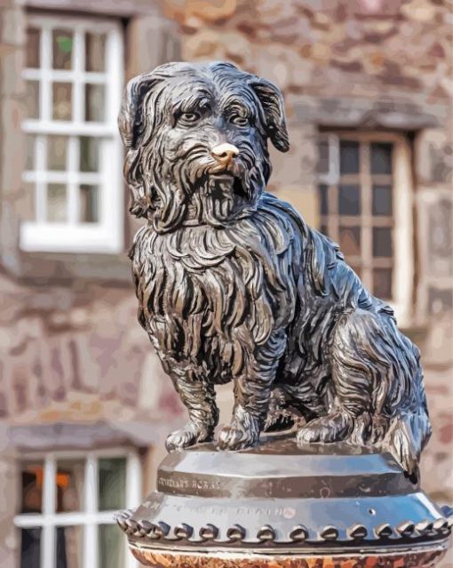 Greyfriars Bobby Landmark paint by number