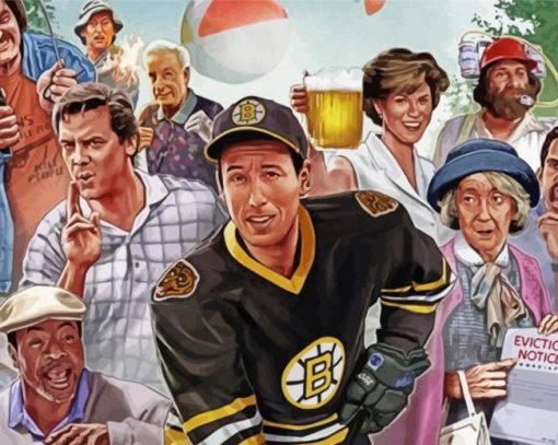 Happy Gilmore Characters Art paint by number