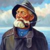 Old Sea Captain paint by number