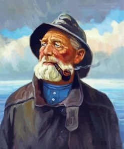 Old Sea Captain paint by number