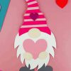 Pink Gnomes Valentine paint by number