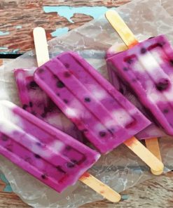 Purple Ice Lollipops paint by number