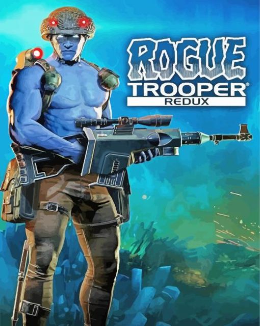 Rogue Trooper Video Game paint by number